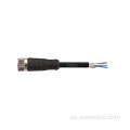 Conector blindado recto hembra M8 de 3 pines